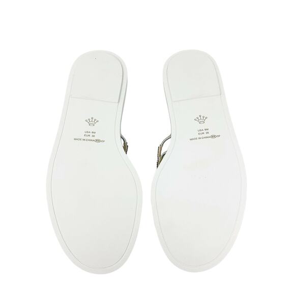 NINA Sabrina Sandal Slides Silver Size 8M - Picture 4 of 6